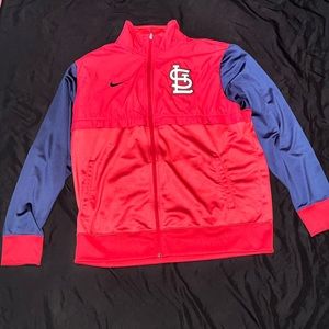 Nike XL Jacket Red Blue St. Louis Cardinal Baseball